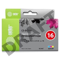 Картридж струйный Cactus CS-BCI16 трехцветный для Canon iP90/DS700/DS810