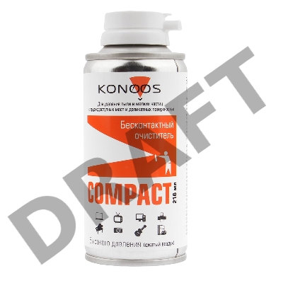 Очиститель - спрей Konoos Сжатый воздух для продувки пыли KAD-210, 210 мл