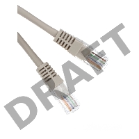 Патчкорд литой Aopen/Qust UTP кат.5е 30м серый