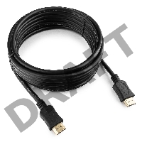 Кабель HDMI Gembird/Cablexpert , 4.5м, v1.4, 19M/19M, серия Light, черный, позол.разъемы, экран (CC-HDMI4L-15)