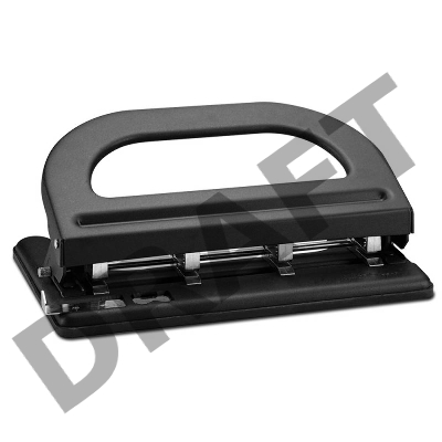 Дырокол Kw-Trio 964 макс.:30лист. черный отв.:4 с линейкой