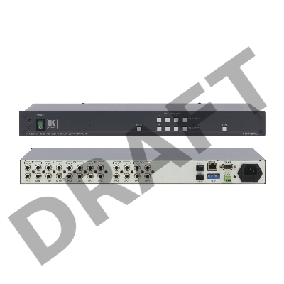 Матричный коммутатор Kramer Electronics VS-42HC 4х2 для компонентных видеосигналов YUV (Y, Pb/Cb, Pr/Cr) и цифровых аудиосигналов S/PDIF, 200 МГц
