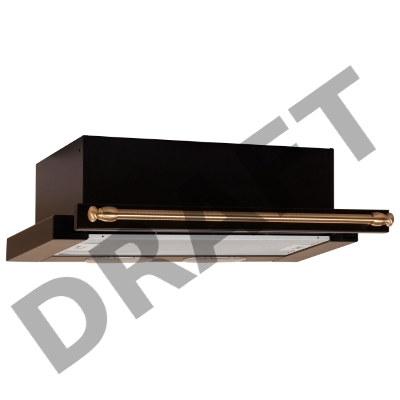 Вытяжка Elikor Интегра 50П-400-В2Л антрацит /рейлинг бронз