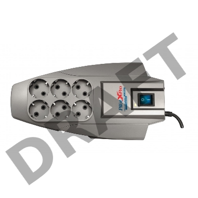 Сетевой фильтр Pilot X-Pro: 6 евророзеток Zero Start биметаллический предохранитель и  микропроцессор 5 метров Pilot X-Pro 5M