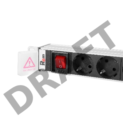 Блок распределения питания ЦМО R-16-10S-10C13-V-1420 верт.размещ. 10xSchuko 10xC13 базовые 16A без вилки