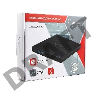 Внешний DVD-привод с интерфейсом USB Gembird DVD-USB-02 пластик, черный