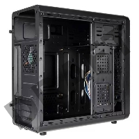 Корпус Aerocool Qs-180 черный без БП mATX 1x80mm 2xUSB2.0 1xUSB3.0 audio