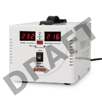 Стабилизатор напряжения Powerman AVS 500D White (220В±8% 500ВА,5А,КПД 98%, циф. индикация вх./вых.)
