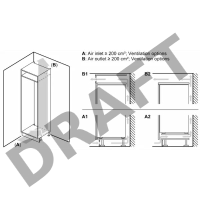 Холодильник Встраиваемый с морозильной камерой SIEMENS KI87VVS30M iQ300, 1772x541x545 210/64л 38 дБ BigBox SafetyGlass LowFrost светодиодная подсветка