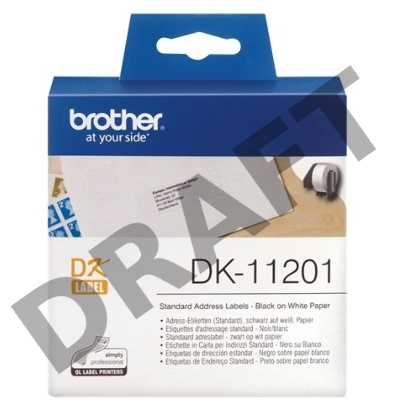Адресные наклейки Brother DK11201 (400 шт - 29 x 90 мм)