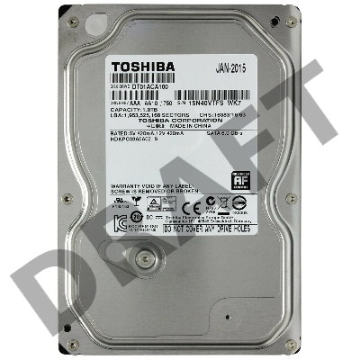 Жесткий диск Toshiba SATA-III 1Tb DT01ACA100 (7200rpm) 32Mb 3.5