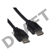 Кабель HDMI Gembird/Cablexpert, 0.5м, v1.4, 19M/19M, черный, позол.разъемы, экран(CC-HDMI4-0.5M)
