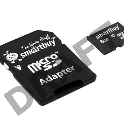 Флеш карта microSD 8GB Smart Buy  microSDHC Class 10 (SD адаптер)
