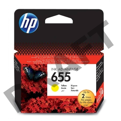 Картридж струйный HP 655 CZ112AE желтый для HP DJ IA 3525/4615/4625/5525/6525 (600стр.)