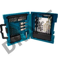 Наборы Makita D-36980 Набор 34шт,держ-ль магн,отв. насадки,сверла д\дер,мет,бет,зенкер,чем 