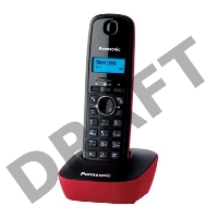 Телефон Panasonic KX-TG1611RUR (красный) {АОН, Caller ID,12 мелодий звонка,подсветка дисплея,поиск трубки}