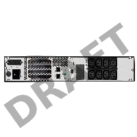 Источник бесперебойного питания CROWN Line Intractive CMUO-900-2K 2000VA/1800W, корпус металл, TOWER&RACK, 2U, АКБ 4*12V/9AH, PF-0.9, AVR 152-290V, порт RJ-11/45+USB/RS-232, EPO, розетки 8*IEC С13, входной кабель 2 м, вентилятор охлаждения, автомат, слот 