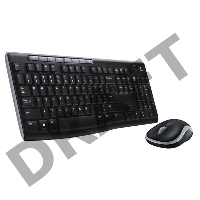 Клавиатура + мышь Logitech MK270 клав:черный мышь:черный USB беспроводная Multimedia