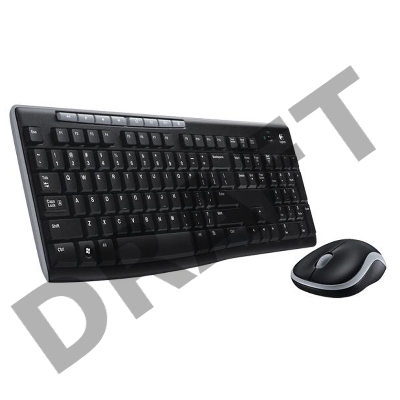 Клавиатура + мышь Logitech MK270 клав:черный мышь:черный USB беспроводная Multimedia