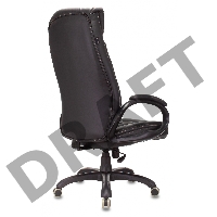 Кресло руководителя Бюрократ T-9922N черный Leather Venge Black эко.кожа крестовина пластик