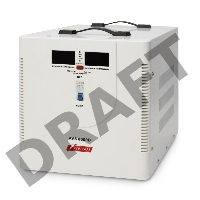 Стабилизатор напряжения Powerman AVS 8000D White (8000ВА,40А,КПД 98%,циф. индикация вх./вых. напряж.)