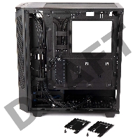 Корпус Hiper PB81 черный без БП ATX 3x120mm 2xUSB2.0 2xUSB3.0 audio bott PSU