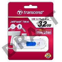 Флеш Диск Transcend USB Drive 32Gb JetFlash 790 TS32GJF790W {USB 3.0}