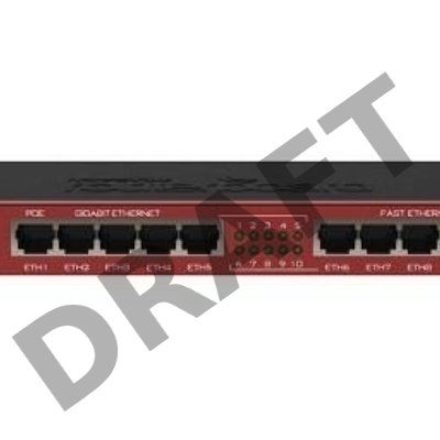 Коммутатор Mikrotik RB2011iL-IN RouterBOARD 2011iL with indoor case and power supply