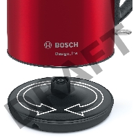 Чайник электрический Bosch TWK3P424 1.7л. 2400Вт красный (корпус: нержавеющая сталь)