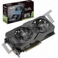 Видеокарта Asus  DUAL-RTX2060-O6G-EVO nVidia GeForce RTX 2060 6144Mb 192bit GDDR6 1365/14000 DVIx1/HDMIx2/DPx1/HDCP PCI-E Ret