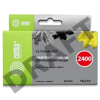 Картридж струйный Cactus CS-PGI2400XLY желтый для Canon MAXIFY iB4040/ МВ5040/ МВ5340 (20.4мл)