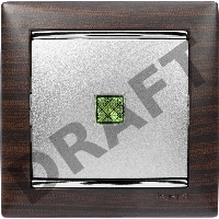 Рамка 1п ТемнДер/Сереб VLN Рамка 1п ТемнДер/Сереб VLN