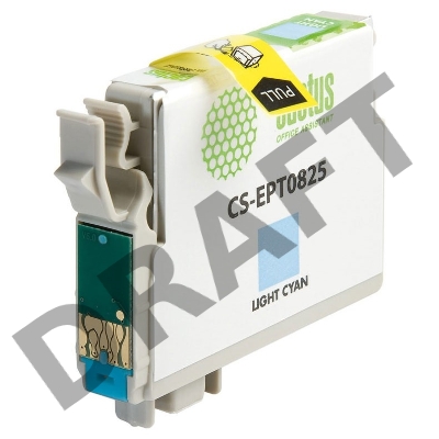 Картридж струйный Cactus CS-EPT0825 светло-голубой для Epson Stylus Photo R270/290/RX590 (11,4ml)