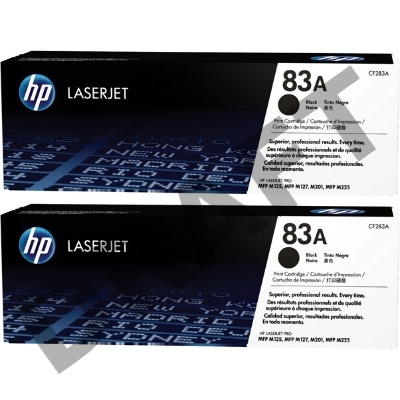 Тонер-картридж двойная упаковка Hewlett-Packard HP 83A CF283AD черный для LaserJet Pro MFP M125/M127 2 х 1500стр.