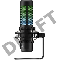 Микрофон проводной HyperX QuadCast S 3м черный