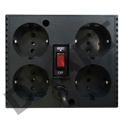 Стабилизатор напряжения Powercom Voltage Regulator, 3000VA, Black, Schuko