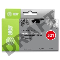 Картридж струйный Cactus CS-CLI521GY серый для Canon MP980 MP990 (8,2ml)