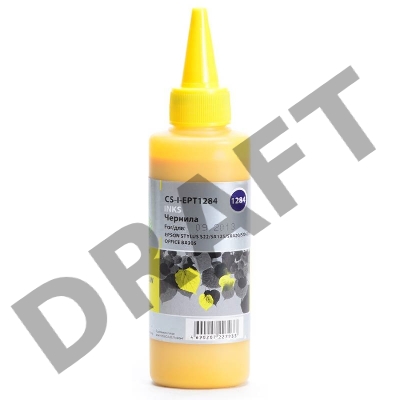 Чернила Cactus CS-I-EPT1284 желтый (100мл) Epson Stylus S22/SX125/SX420/SX425; Office BX305