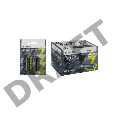 Батарейка алкалиновая LR03-4B AAA, в блистере 4 шт  (цена за 1 шт.)