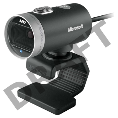 Цифровая камера Microsoft LifeCam Cinema USB 2.0, 1280x720, 5Mpix foto, автофокус, Mic, Black/Silver (6CH-00002)