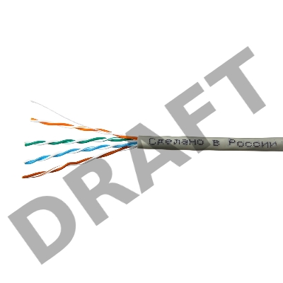 Кабель SkyNet Premium UTP indoor 4x2x0,51, медный, FLUKE TEST, кат.5e, однож., 100 м, box, серый