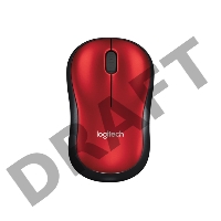 Мышь Logitech Wireless Mouse M185, Red