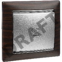 Рамка 1п ТемнДер/Сереб VLN Рамка 1п ТемнДер/Сереб VLN