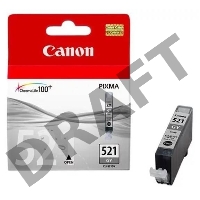 Картридж струйный CLI-521GY (2937B004) для Canon Pixma iP3600/4600/620/630980, Серый, 1395стр.