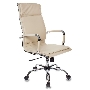 Кресло руководителя Бюрократ CH-993/ivory слоновая кость искусственная кожа крестовина хромированная