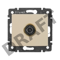 Розетка Legrand 774329 TV Valena звезда 1,5Дб 2400МГц (слоновая кость)