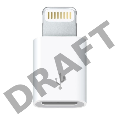 Аксессуары к смартфонам,телефонам MD820ZM/A Apple Lightning to Micro USB Adapter