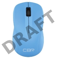 CBR CM 410 Blue, Мышь беспроводная, оптика, 2.4 ГГц, 1000 dpi, 3 кнопки и колесо прокрутки, выключатель питания