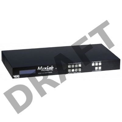 Матричный коммутатор 4x4 HDMI, разрешение 4K/60 [500444] MuxLab 500444