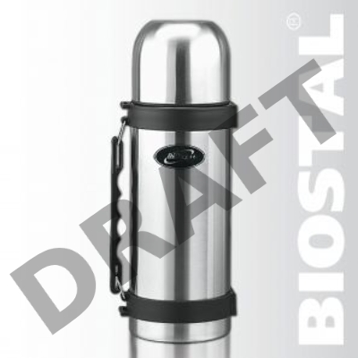 Термос Биосталь NY-1500-2 с узкой горловиной и ручкой, 1,5 л.